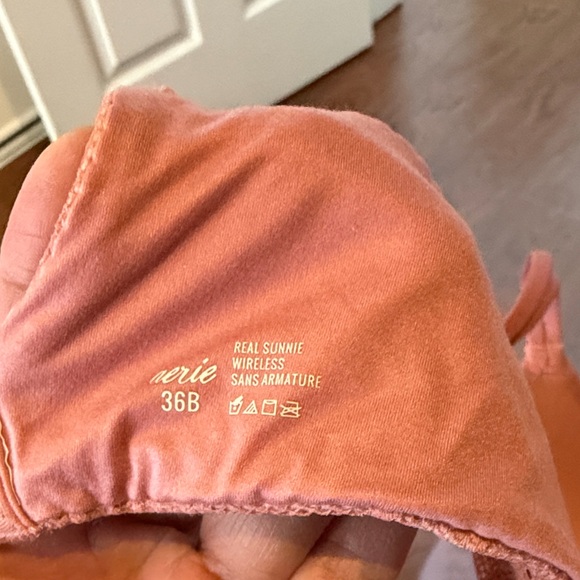 Aerie Double Strap wireless Bra in Dusty Rose - Picture 3 of 3